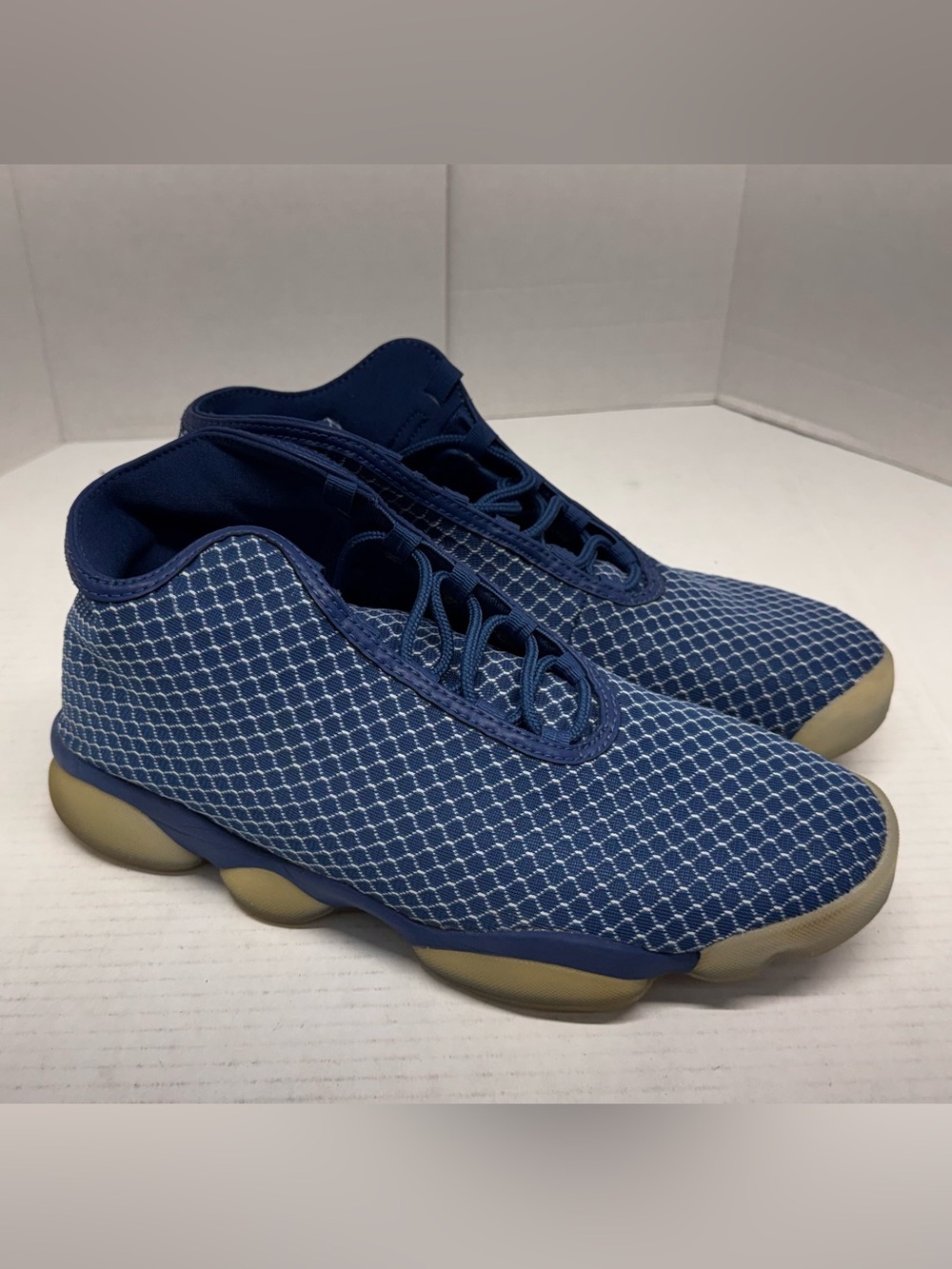 Jordan Men's Navy Blue Mesh Athletic Shoes